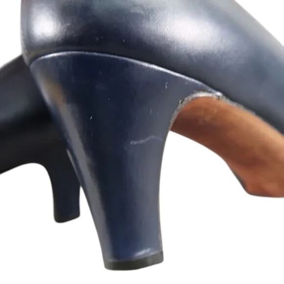 Salvatore Ferragamo Shoes Womens 5.5 Pumps Classic Fashion Leather Blue Formal - Picture 11 of 16